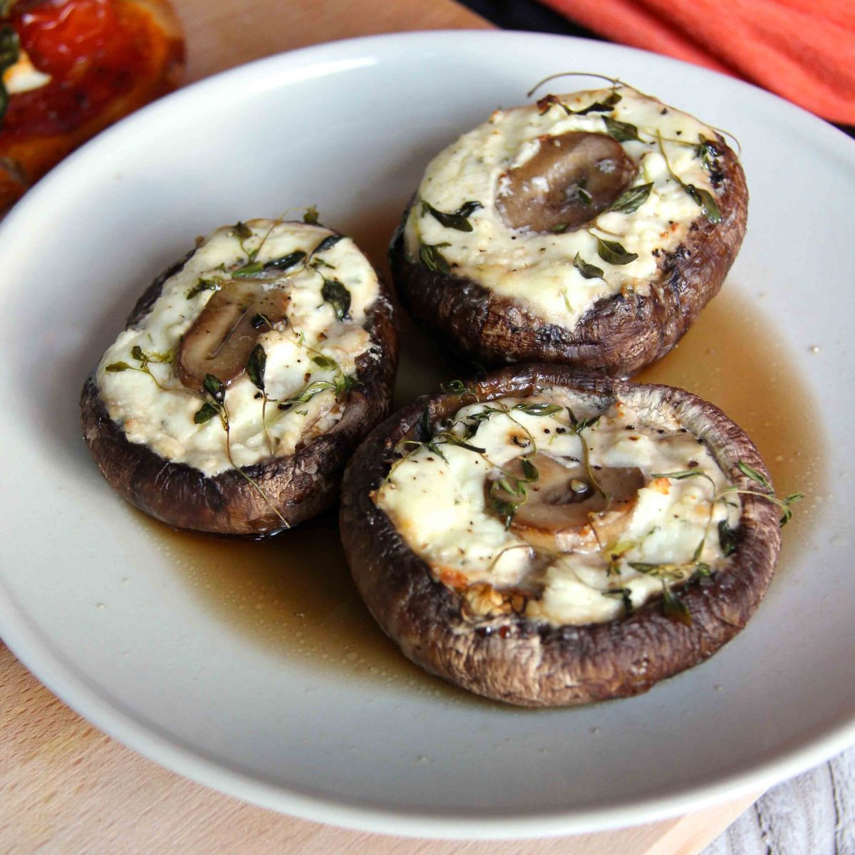 Stuffed Portobello Mushroom
 Cheese Stuffed Portobello Mushrooms