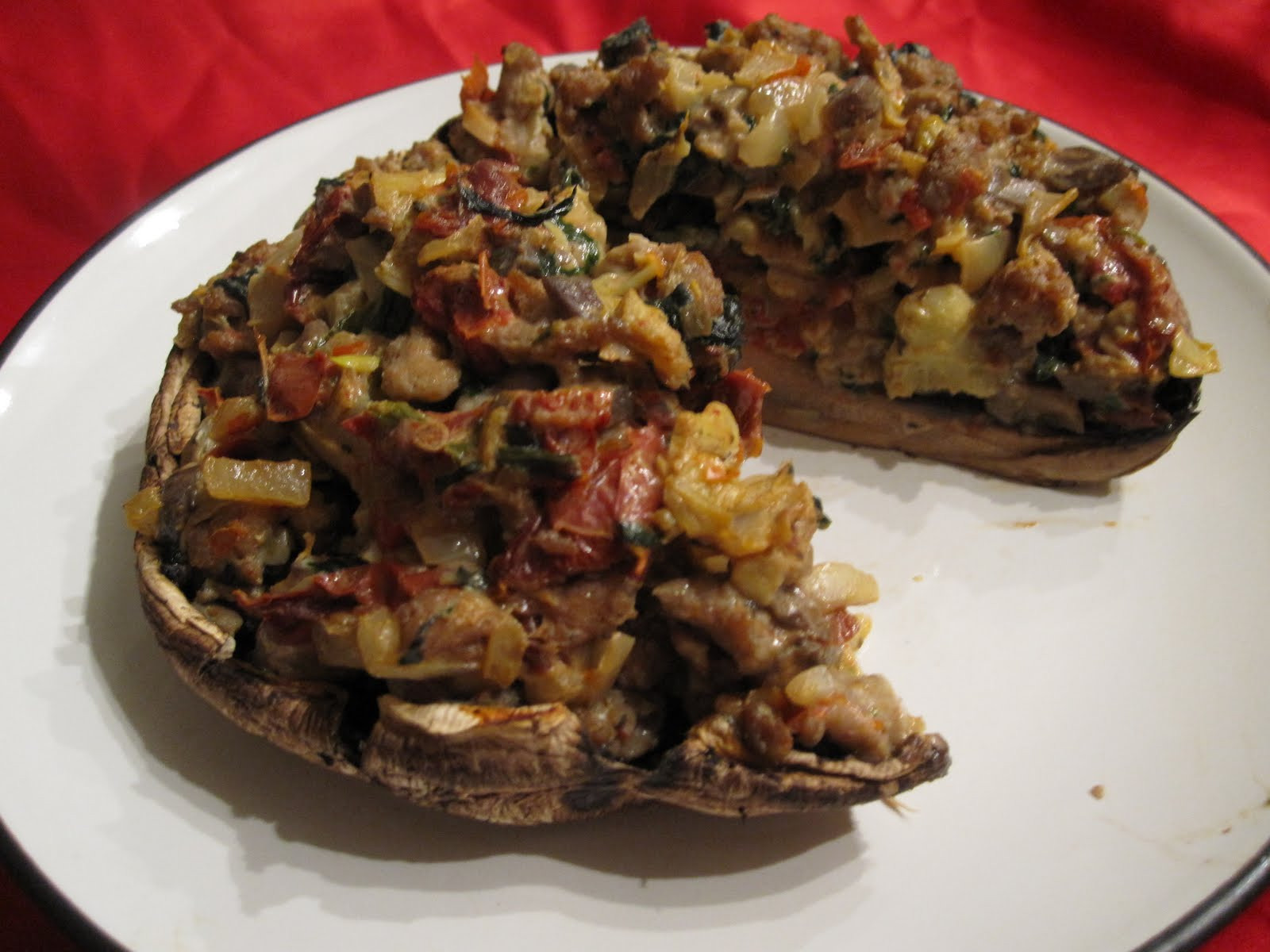 Stuffed Portobello Mushroom
 Paleo Girl s Kitchen The BIGGER Challenge and Stuffed