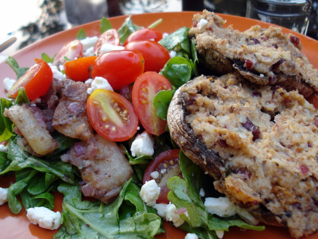 Stuffed Portobello Mushroom
 Ve arian Stuffed Portobello Mushrooms