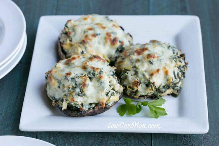 Stuffed Portobello Mushrooms
 Spinach Artichoke Stuffed Portobello Mushrooms