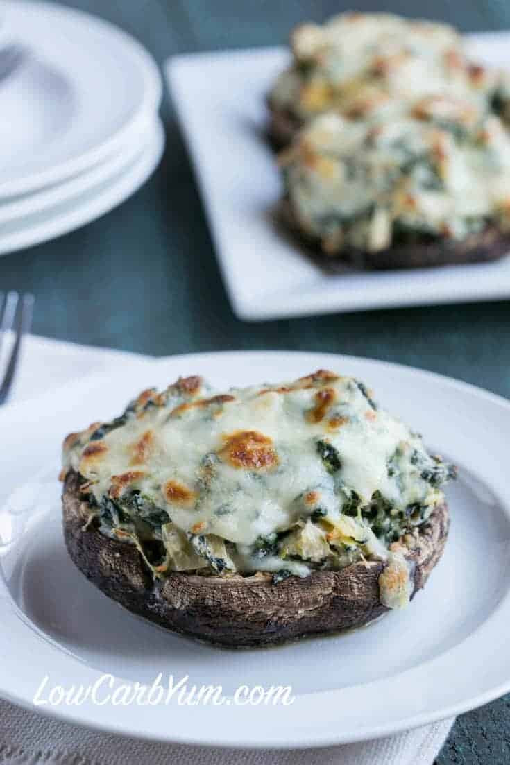 Stuffed Portobello Mushrooms
 Spinach Artichoke Stuffed Portobello