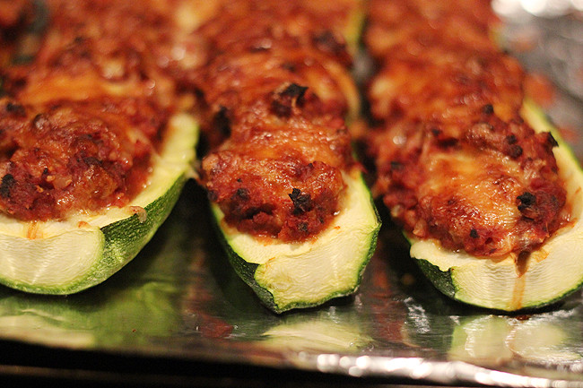 Stuffed Zucchini Ground Beef
 Stuffed Zucchini with Ground Beef and Rice bites out of life