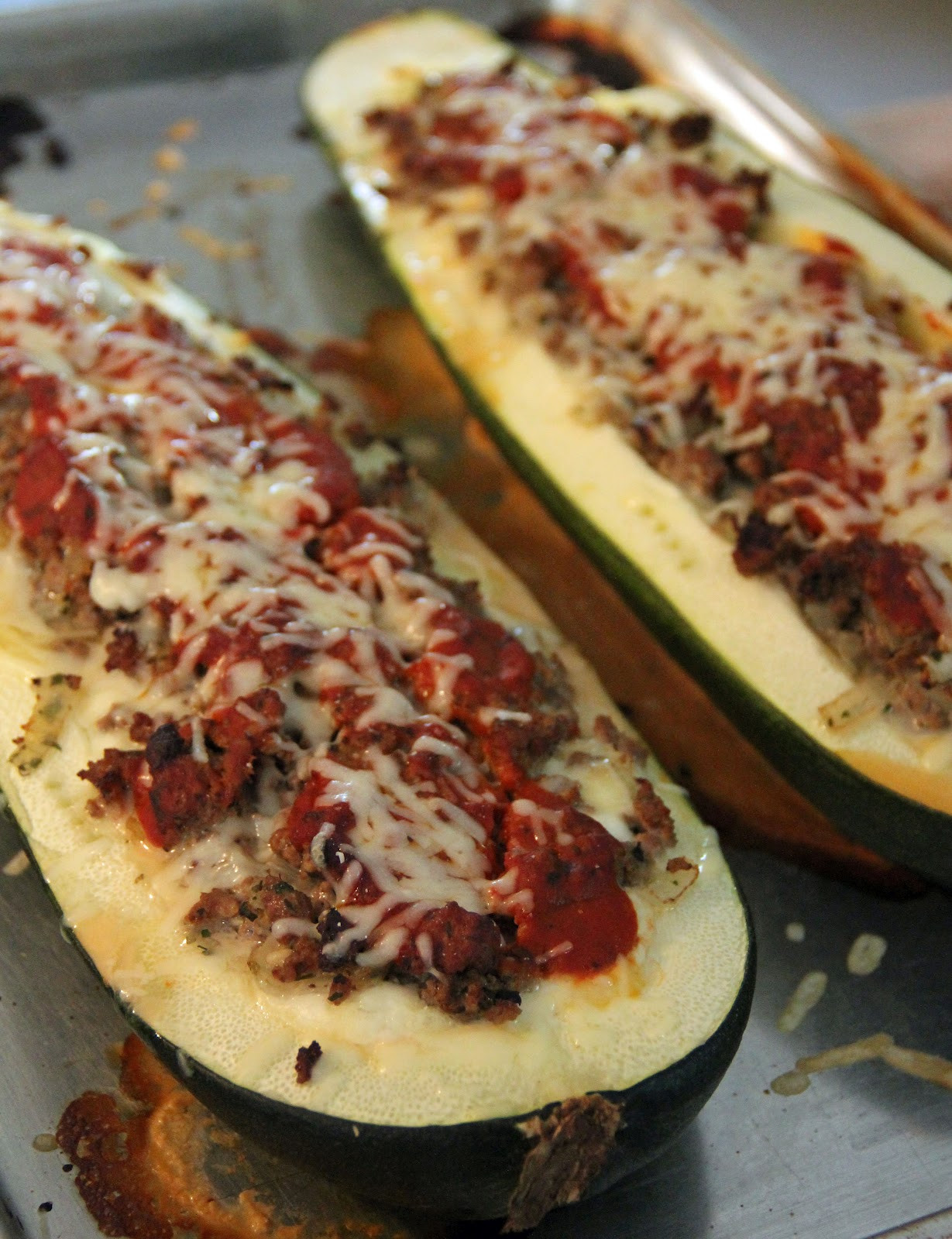 Stuffed Zucchini Ground Beef
 Jo and Sue Lasagna Stuffed Zucchini