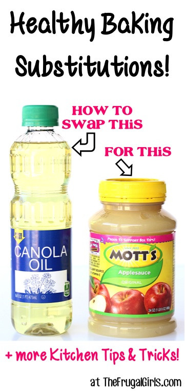 Substitute For Applesauce
 Healthy Baking Substitutions for Oil The Frugal Girls