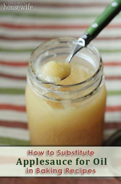 Substitute For Applesauce
 How to Substitute Applesauce for Oil in Baking The Happy