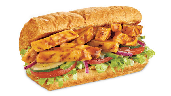 Subway 6&quot; Oven Roasted Chicken
 Menu Sweet ion Chicken Teriyaki