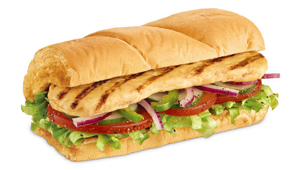 Subway 6&quot; Oven Roasted Chicken
 Menu Roasted Chicken Breast