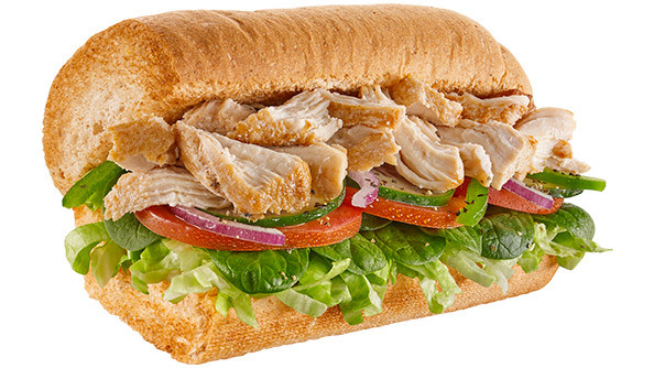 Subway 6&quot; Oven Roasted Chicken
 Subway Sandwich Menu & Price