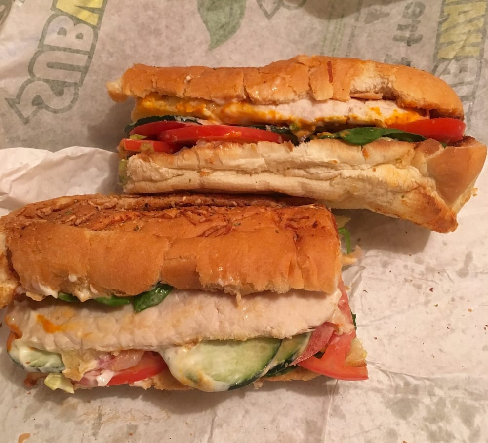 Subway 6&quot; Oven Roasted Chicken
 Oven Roasted Chicken Wednesday $6 Sub of the Day Yelp