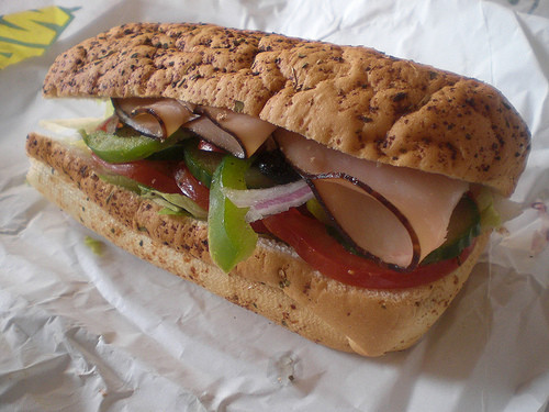 Subway Turkey Sandwiches
 217 Subway Turkey Breast Sandwich