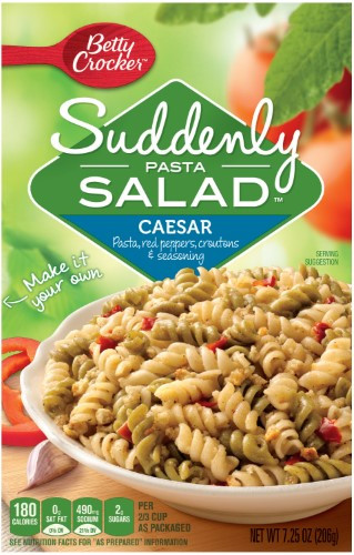 Suddenly Pasta Salad
 Betty Crocker Suddenly Pasta Salad Caesar 7 25 Oz