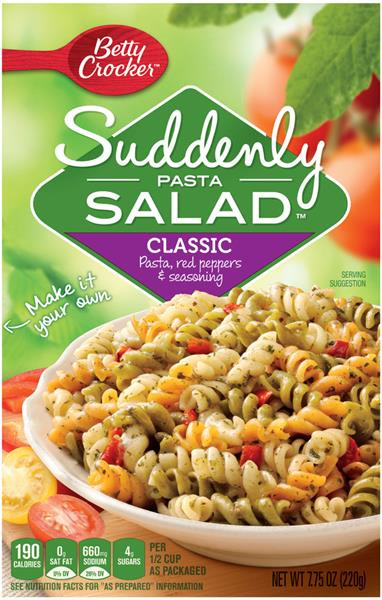 Suddenly Pasta Salad
 Betty Crocker Suddenly Pasta Salad Classic Pasta Salad