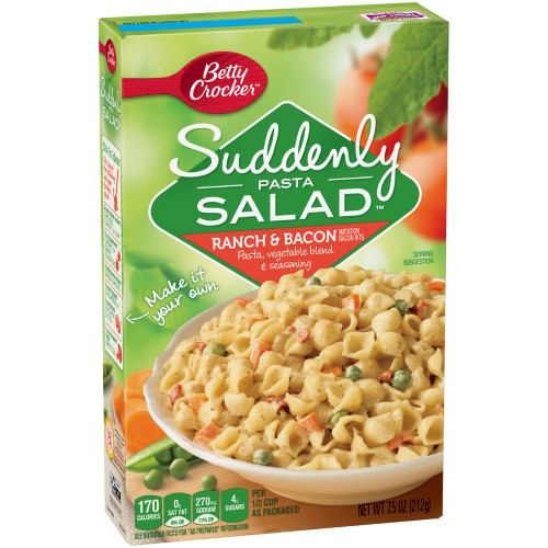 Suddenly Pasta Salad
 Betty Crocker Suddenly Pasta Salad Ranch & Bacon 7 5