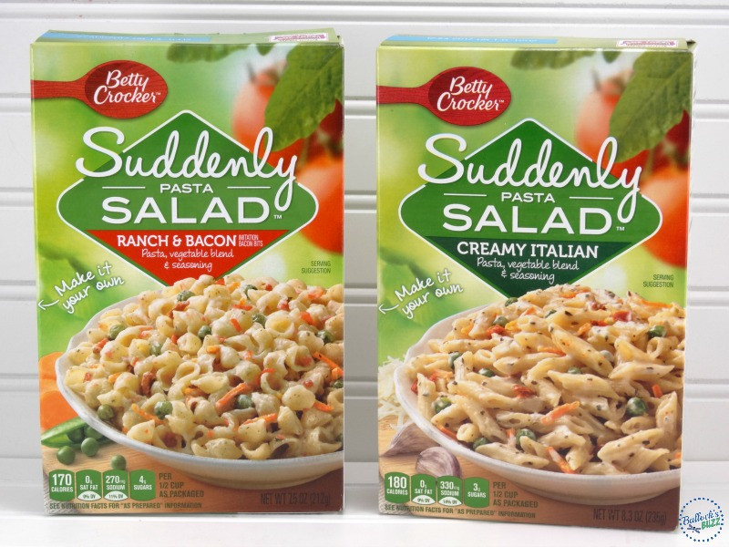 Suddenly Pasta Salad
 Leftover Grilled Chicken Ranch and Bacon Pasta Salad Recipe