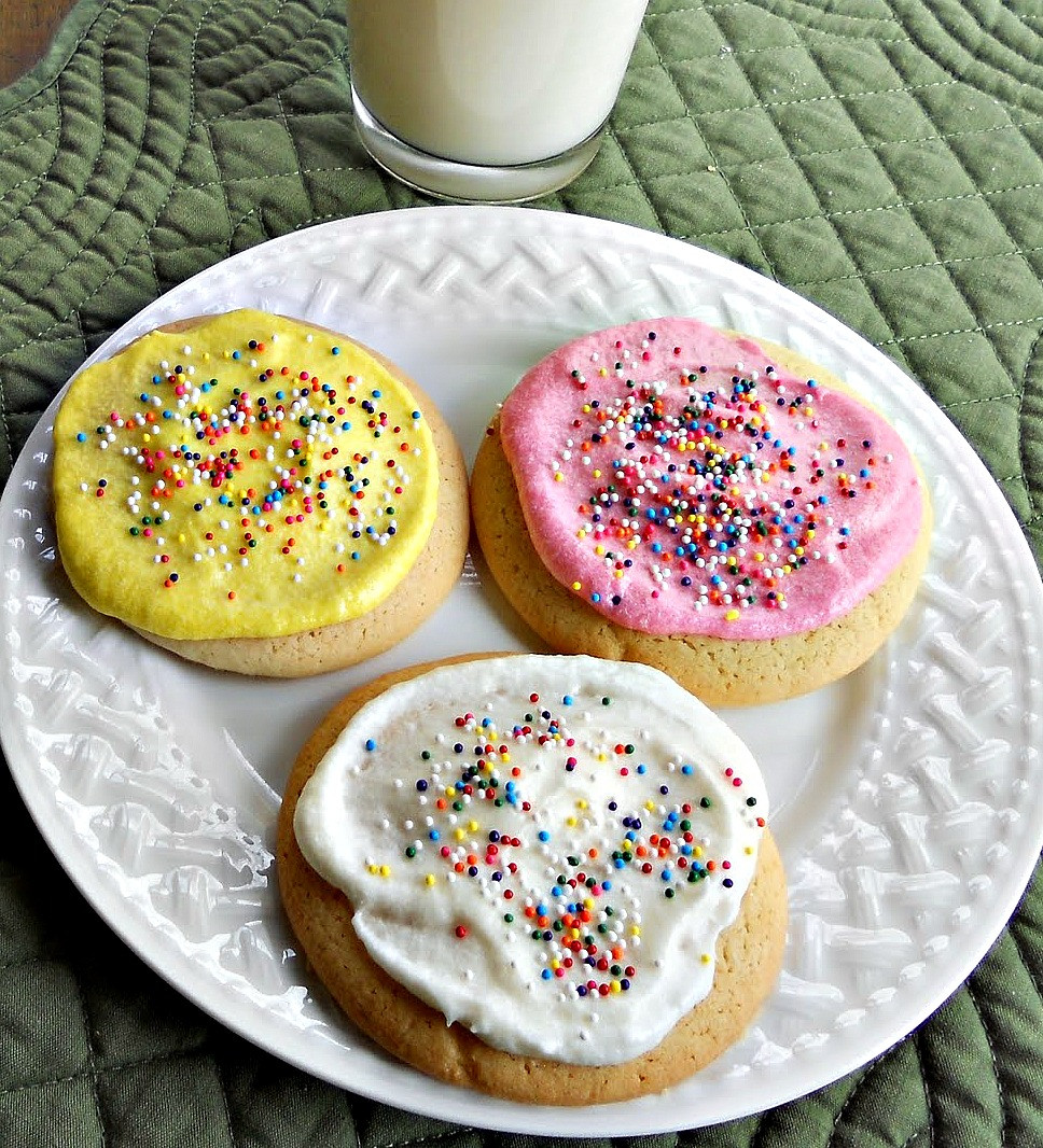 Sugar Cookies With Icing
 Best Ever Sugar Cookies with Buttercream Frosting Just