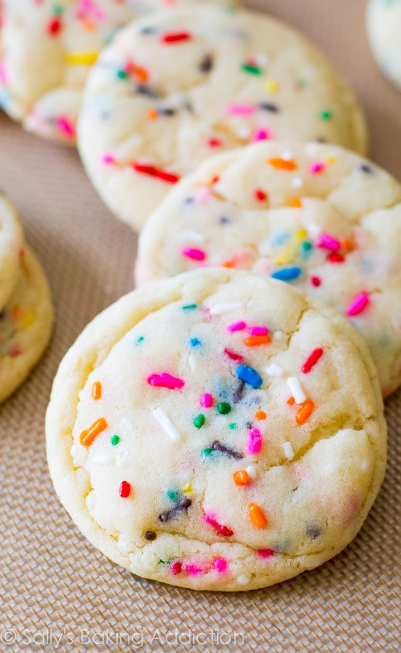 Sugar Cookies With Sprinkles
 Soft Baked Funfetti Sugar Cookies Sallys Baking Addiction