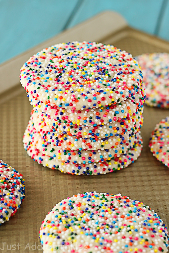 Sugar Cookies With Sprinkles
 Sprinkled Sugar Cookies Just Add Sprinkles