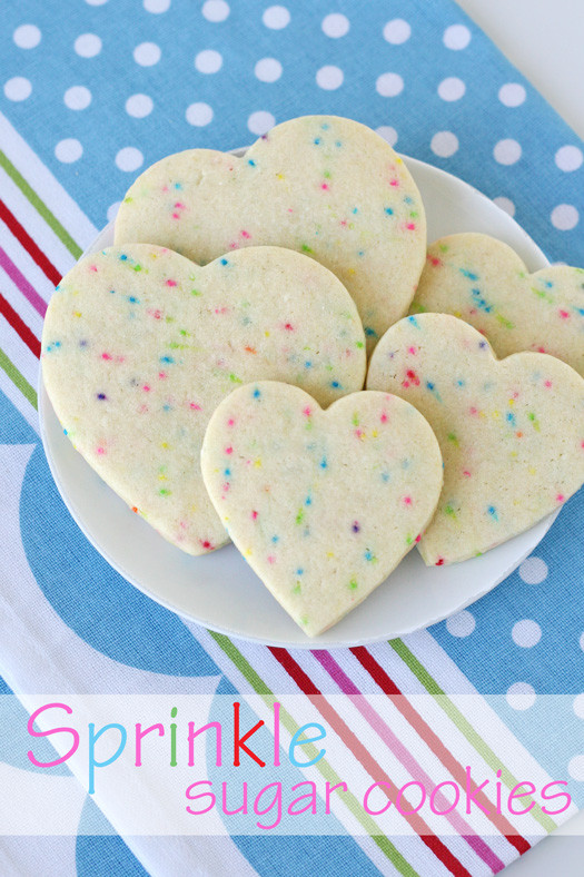 Sugar Cookies With Sprinkles
 Sprinkle Sugar Cookies – Glorious Treats