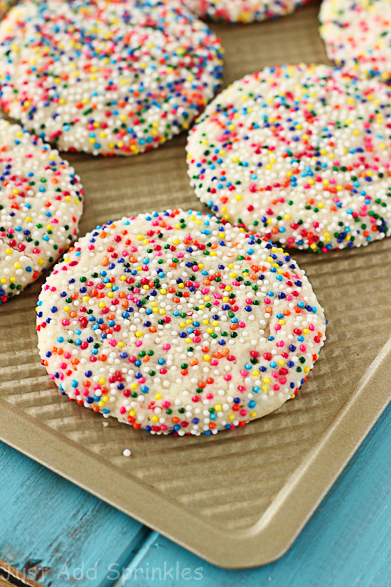 Sugar Cookies With Sprinkles
 Sprinkled Sugar Cookies Just Add Sprinkles