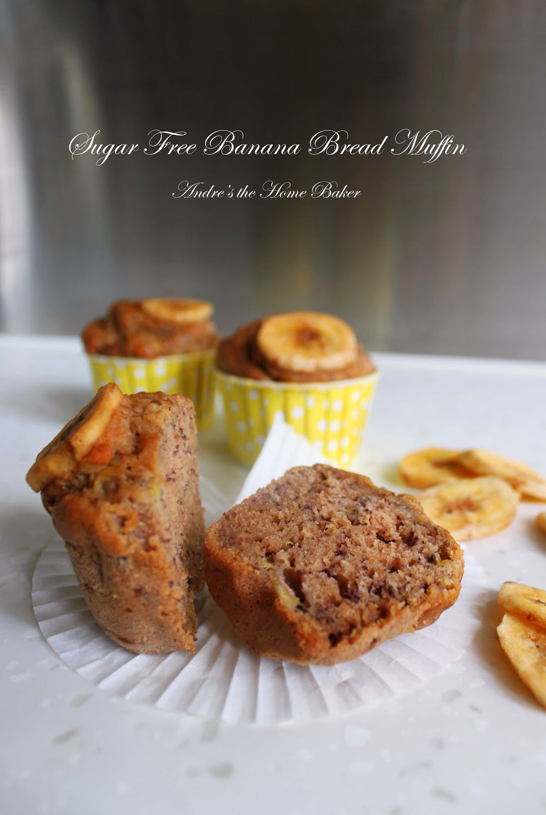 Sugar Free Banana Bread
 Andre s the Home Baker ♥ Sugar Free Banana Bread Muffin