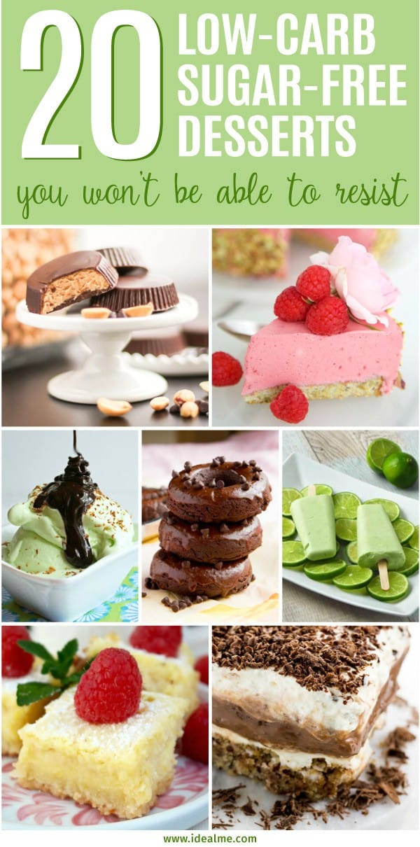 Sugar Free Carbohydrate Free Desserts
 20 Best Low Carb Sugar Free Dessert Recipes Ideal Me