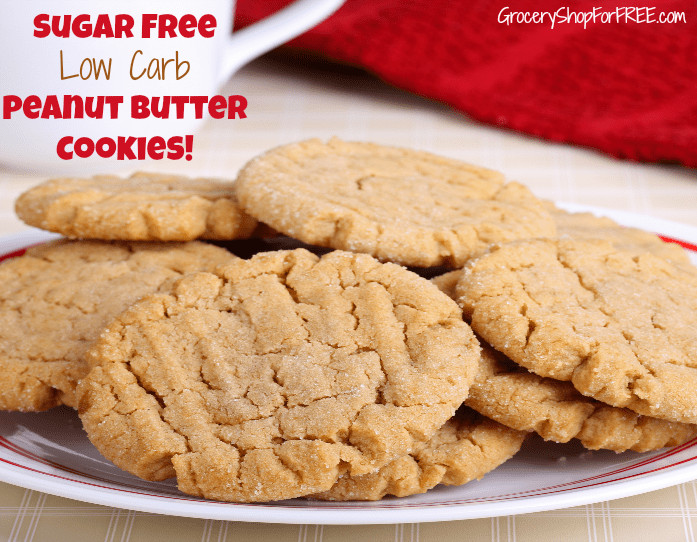 Sugar Free Peanut Butter Cookies
 Sugar Free Low Carb Peanut Butter Cookies