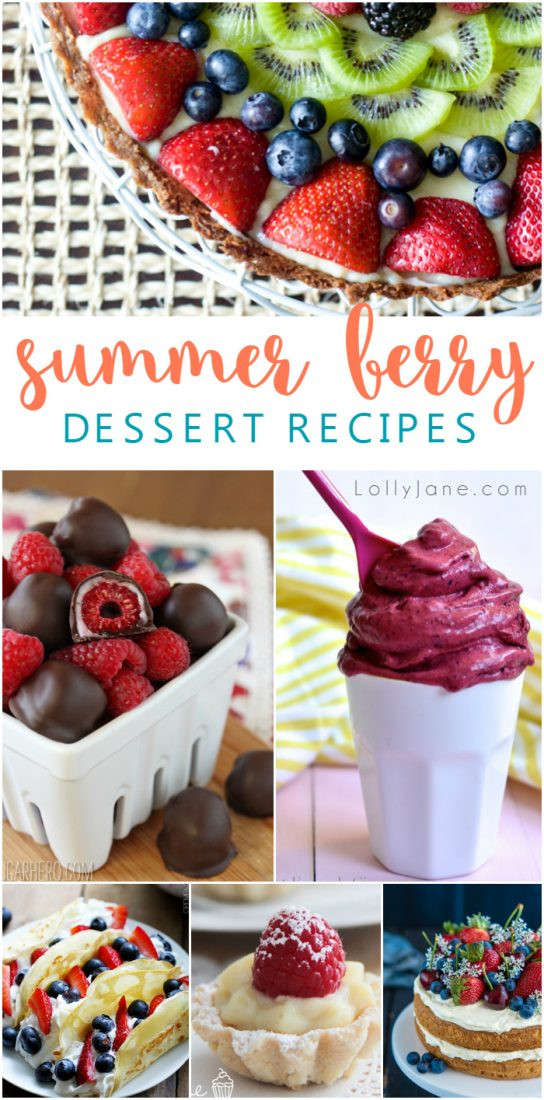Summer Bbq Desserts
 Berry Yummy Summer Desserts Lolly Jane