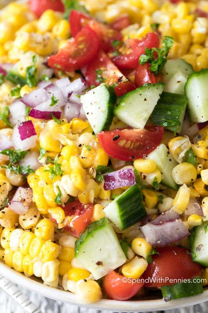 Summer Corn Salad
 Fresh Corn Salad Spend With Pennies