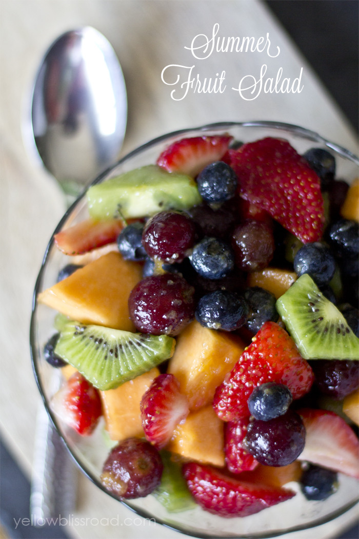 Summer Fruits Dessert
 Summer Fruit Salad Yellow Bliss Road