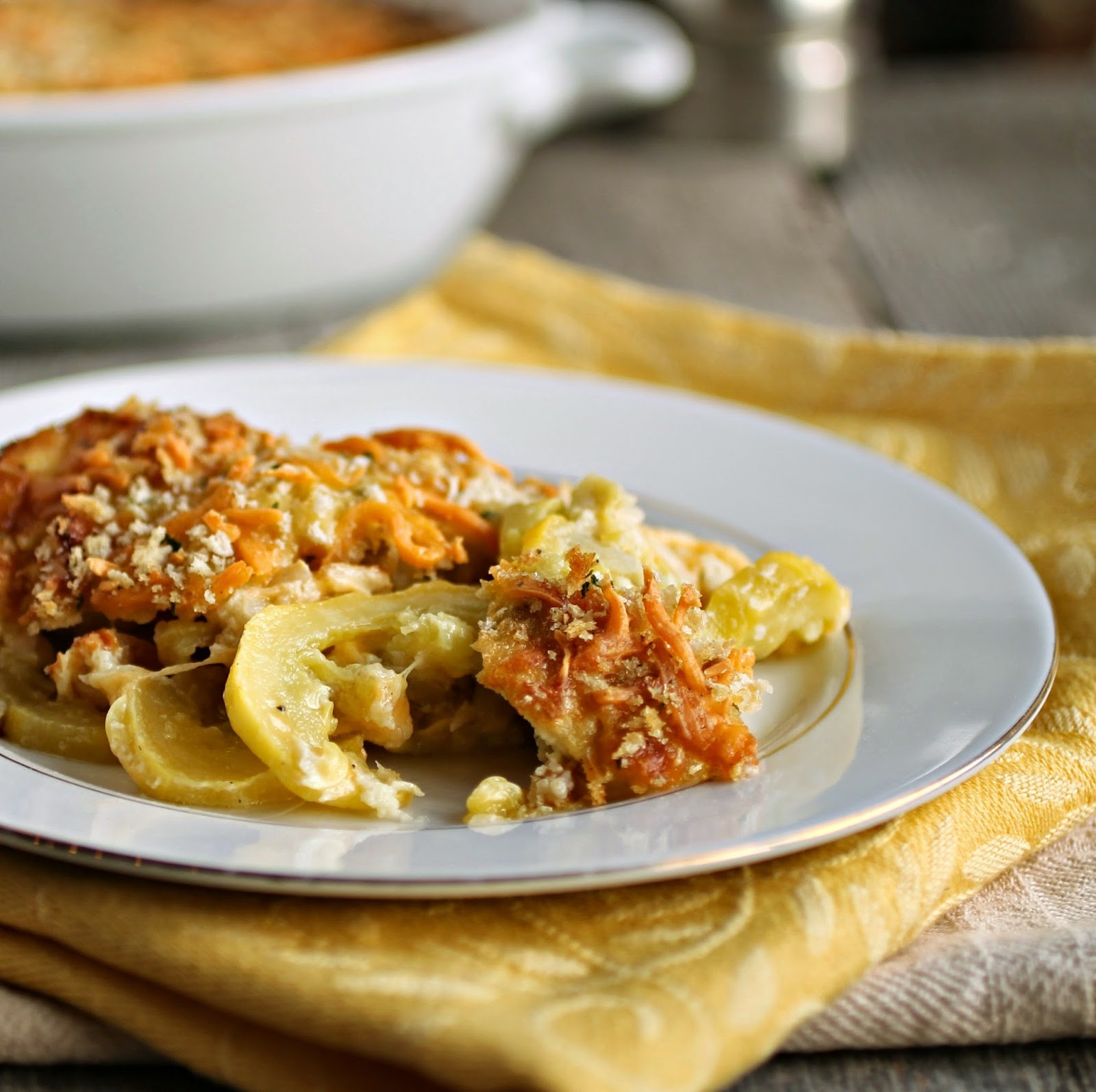 Summer Squash Casserole
 Hungry Couple Yellow Summer Squash Casserole