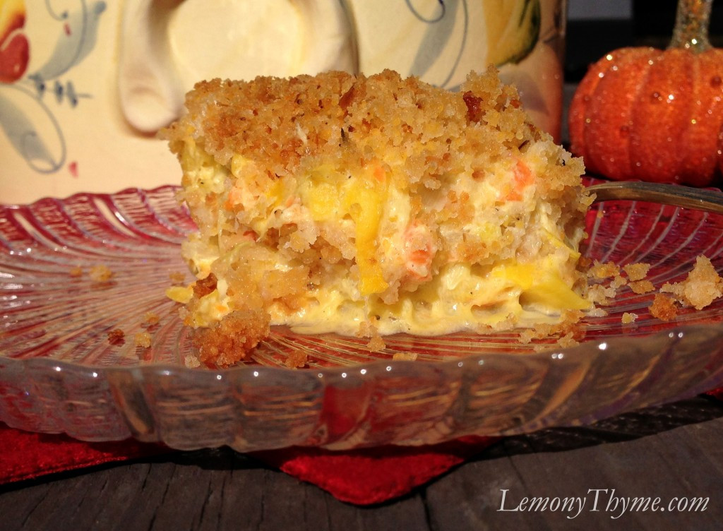 Summer Squash Casserole
 Summer Squash Casserole a Thanksgiving Favorite Lemony