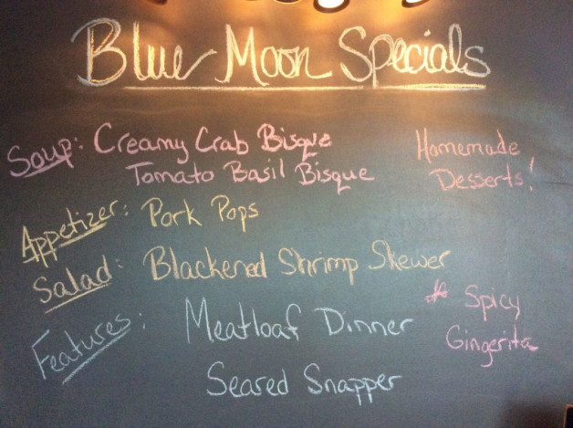 Sunday Dinner Specials
 Sunday Dinner Specials April 23 Bluemoon Beach