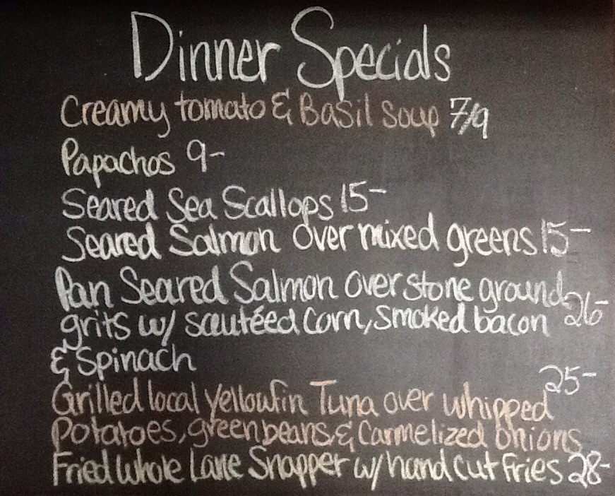 Sunday Dinner Specials
 Sunday Dinner Specials Pan Seared Salmon Grilled Local