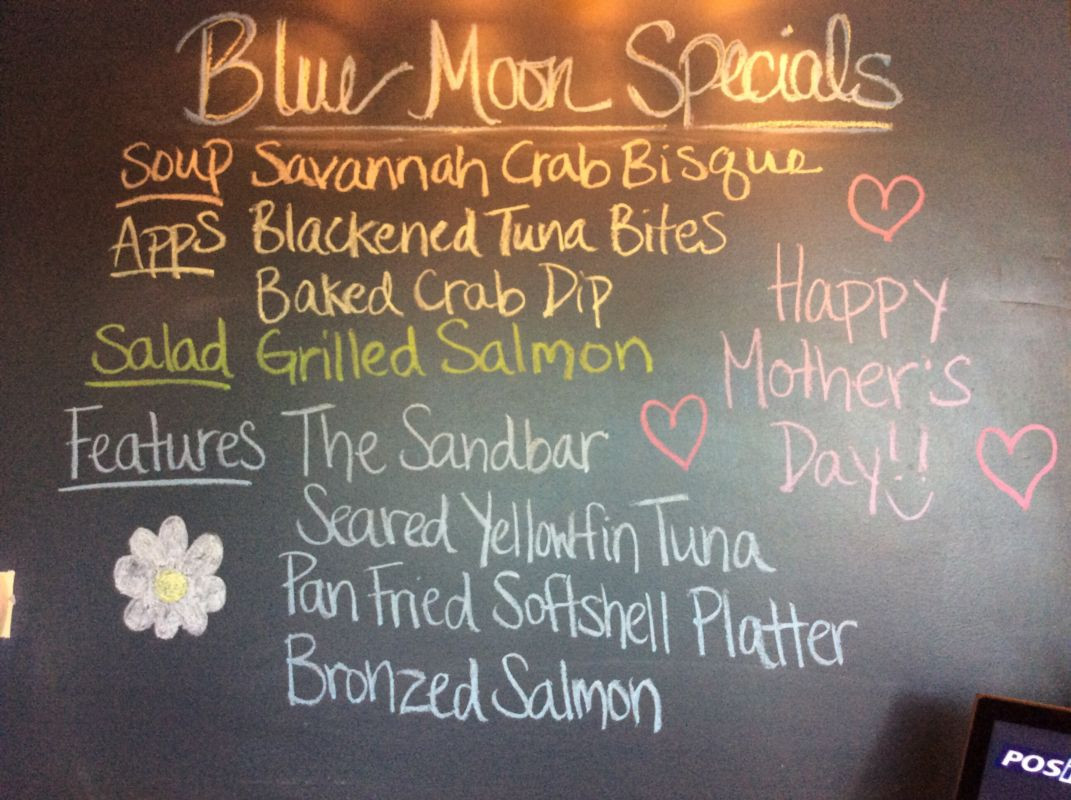 Sunday Dinner Specials
 Sunday Dinner Specials May 14th 2017 Bluemoon Beach Grill