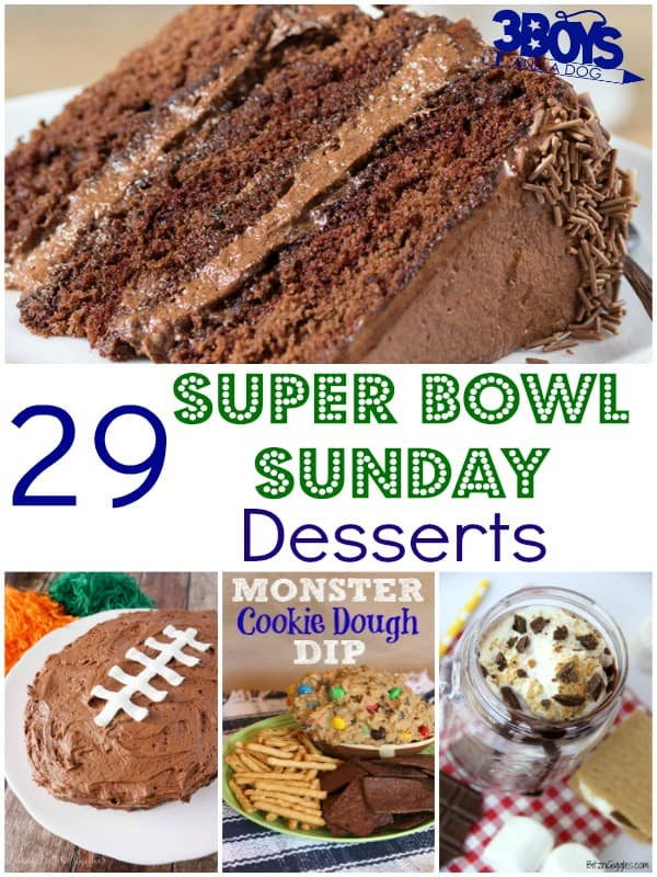 Super Bowl Dessert Recipes
 29 Super Bowl Sunday Desserts 3 Boys and a Dog – 3 Boys