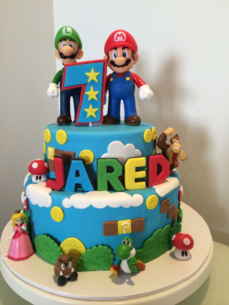 Super Mario Birthday Cake
 Best 25 Super mario cake ideas on Pinterest