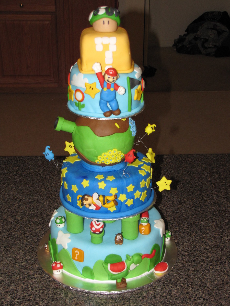 Super Mario Birthday Cake
 Super Duper Mario Galaxy Super Mario Birthday Cake