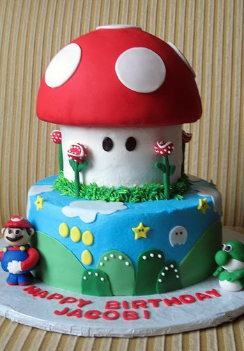 Super Mario Birthday Cake
 50 Awesome Super Mario Cakes Damn Cool