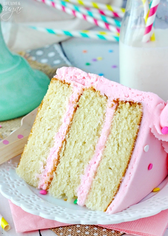 Super Moist Vanilla Cake Recipe
 Moist and Fluffy Vanilla Cake Life Love and Sugar