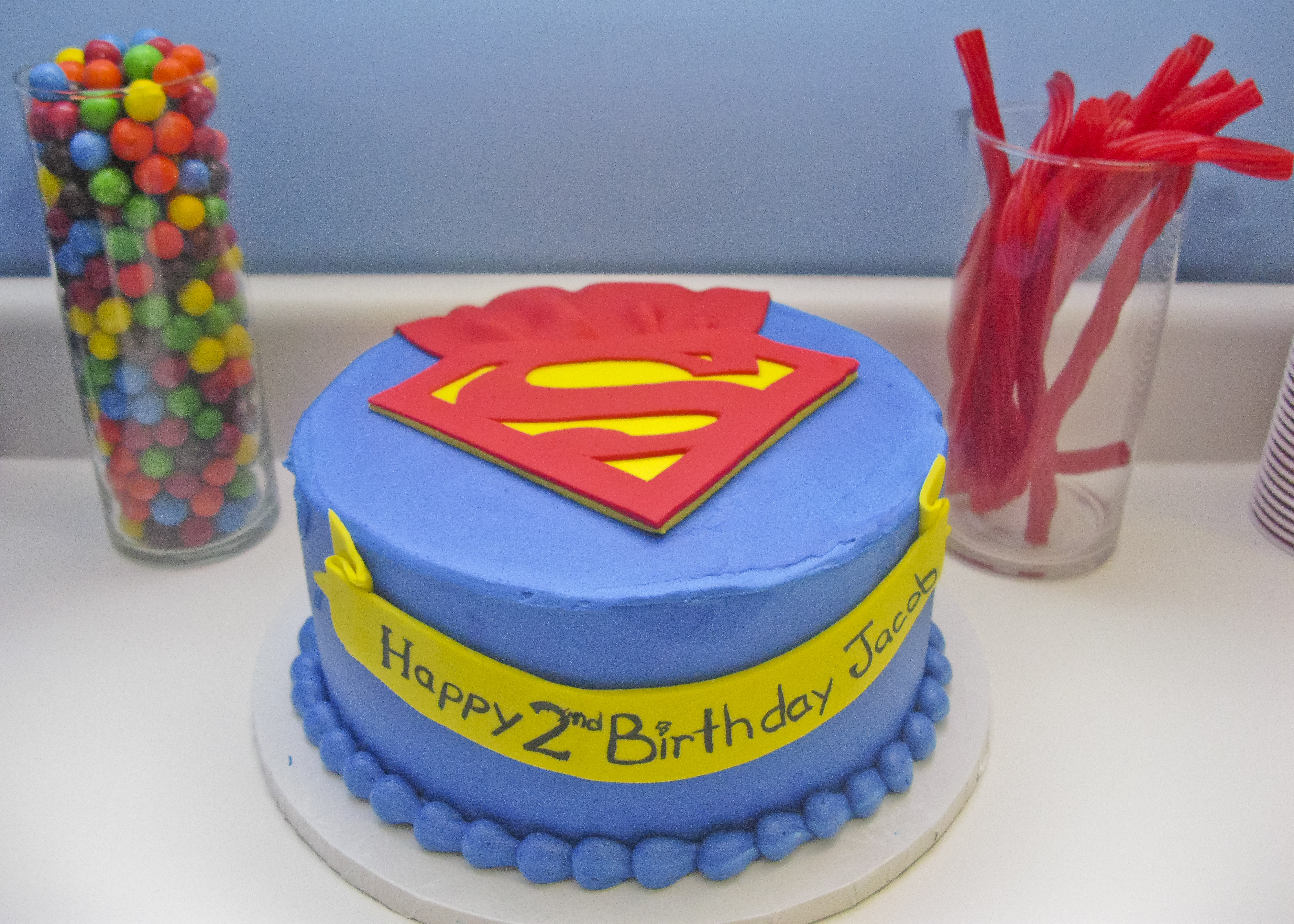 Superman Birthday Cake
 Jacob’s Superman Birthday Party