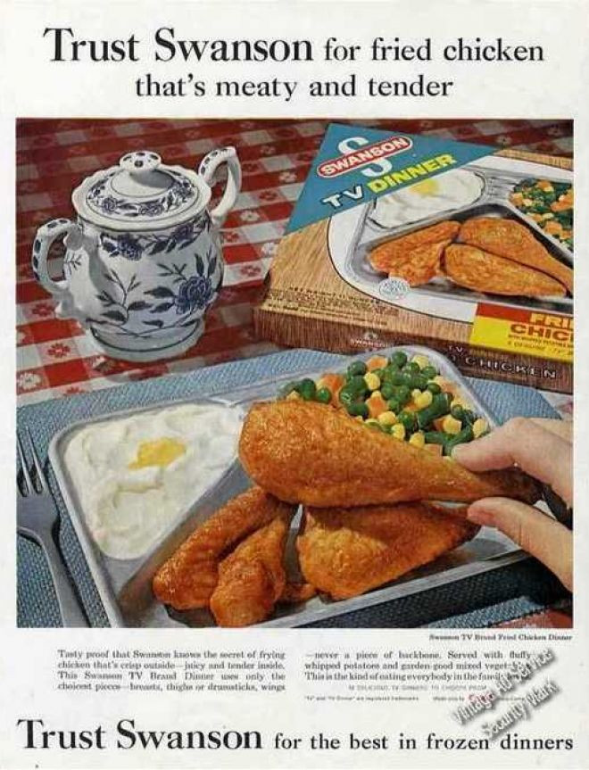Swanson Frozen Dinners
 Vintage Food Advertisements of the 1960s Page 16