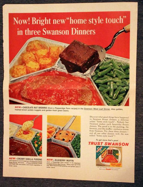 Swanson Frozen Dinners
 Swanson Frozen Dinner Ad Early 1960s Viceroy Cigarettes on