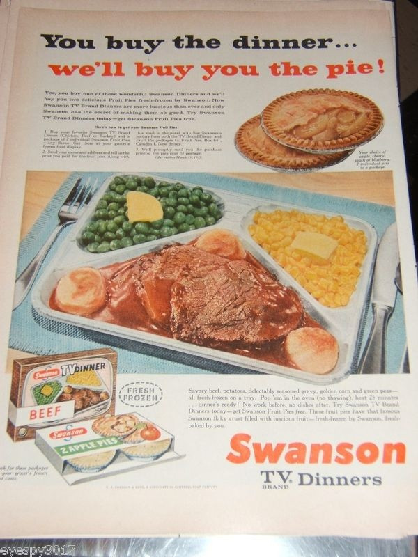 Swanson Frozen Dinners
 63 best images about Remember these TV dinners on Pinterest