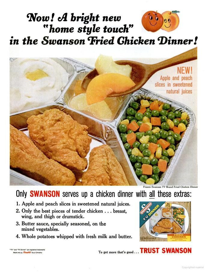 Swanson Frozen Dinners
 Swanson s Frozen Dinner 1965 1965