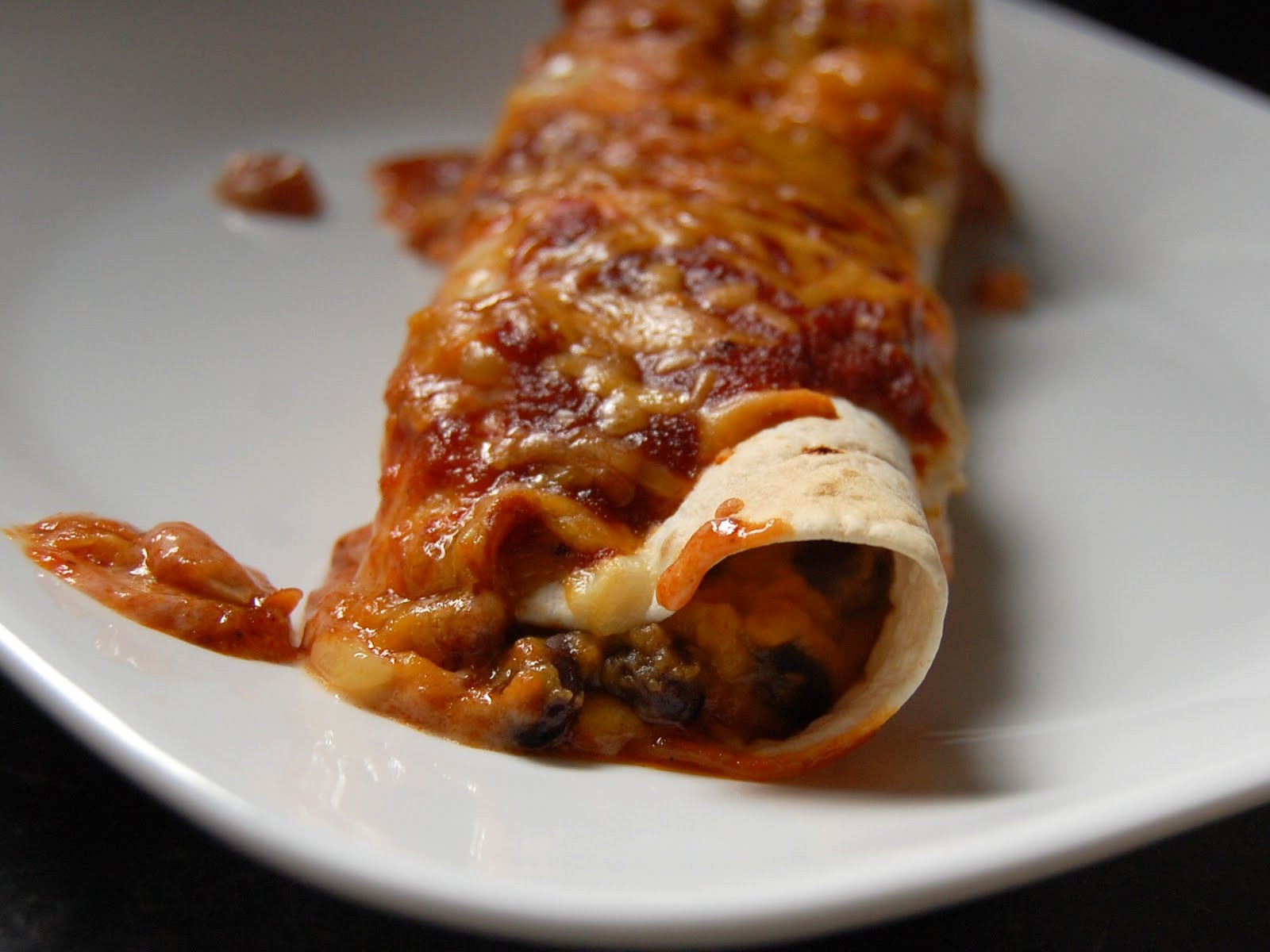 Sweet Potato And Black Bean Enchiladas
 Cassie Craves Sweet Potato and Black Bean Enchiladas