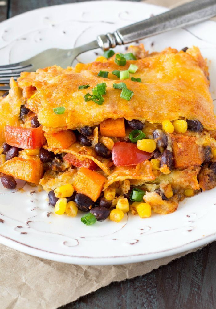 Sweet Potato And Black Bean Enchiladas
 Crockpot Black Bean and Sweet Potato Enchiladas Simple