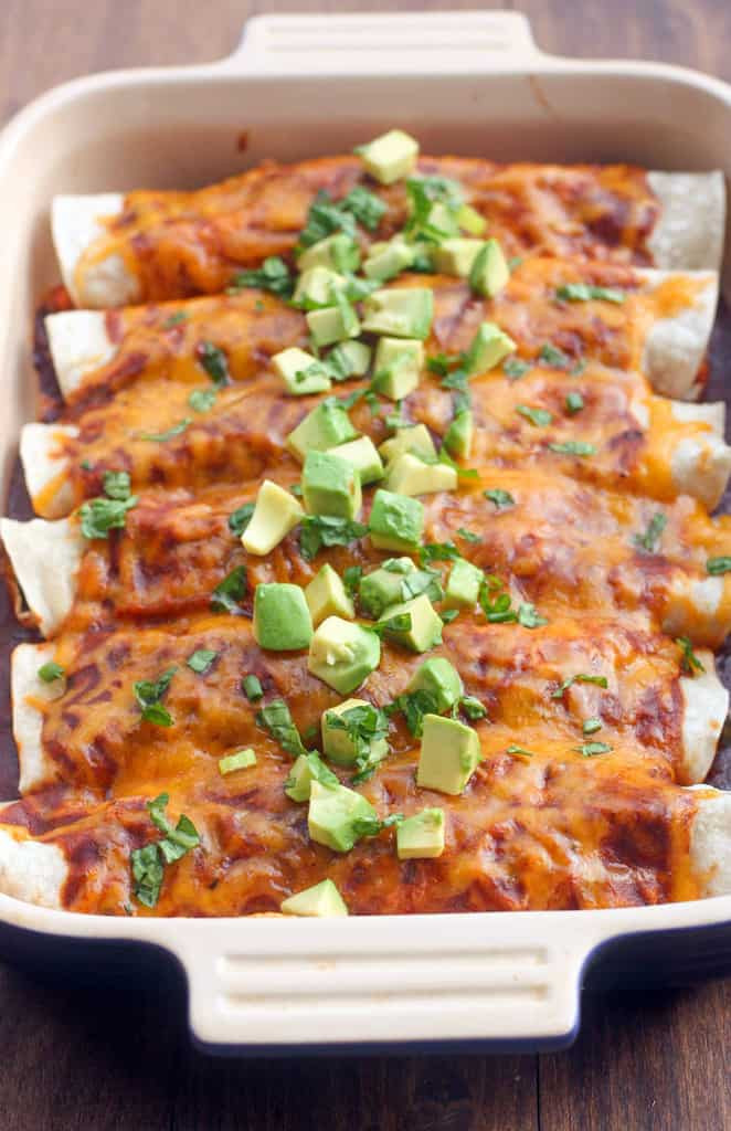 Sweet Potato And Black Bean Enchiladas
 sweet potato black bean enchiladas