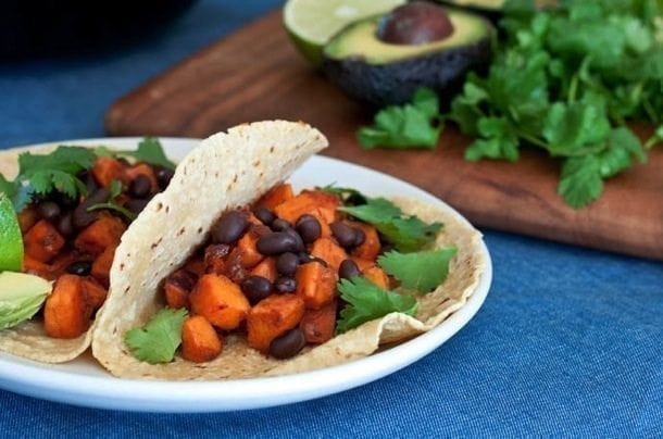 Sweet Potato And Black Bean Tacos
 Sweet Potato & Black Bean Tacos