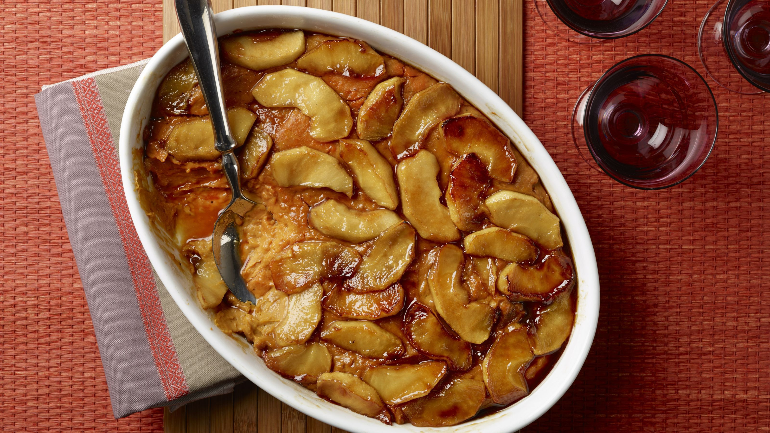 Sweet Potato Apple Cassarole
 Recipe Sweet Potato Casserole with Caramelized Apples