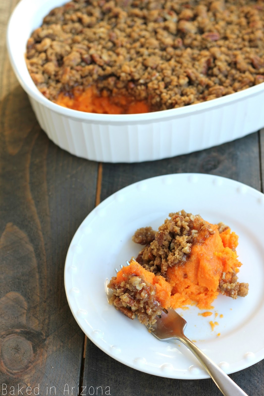 Sweet Potato Bake
 Sweet Potato Casserole Baked in AZ